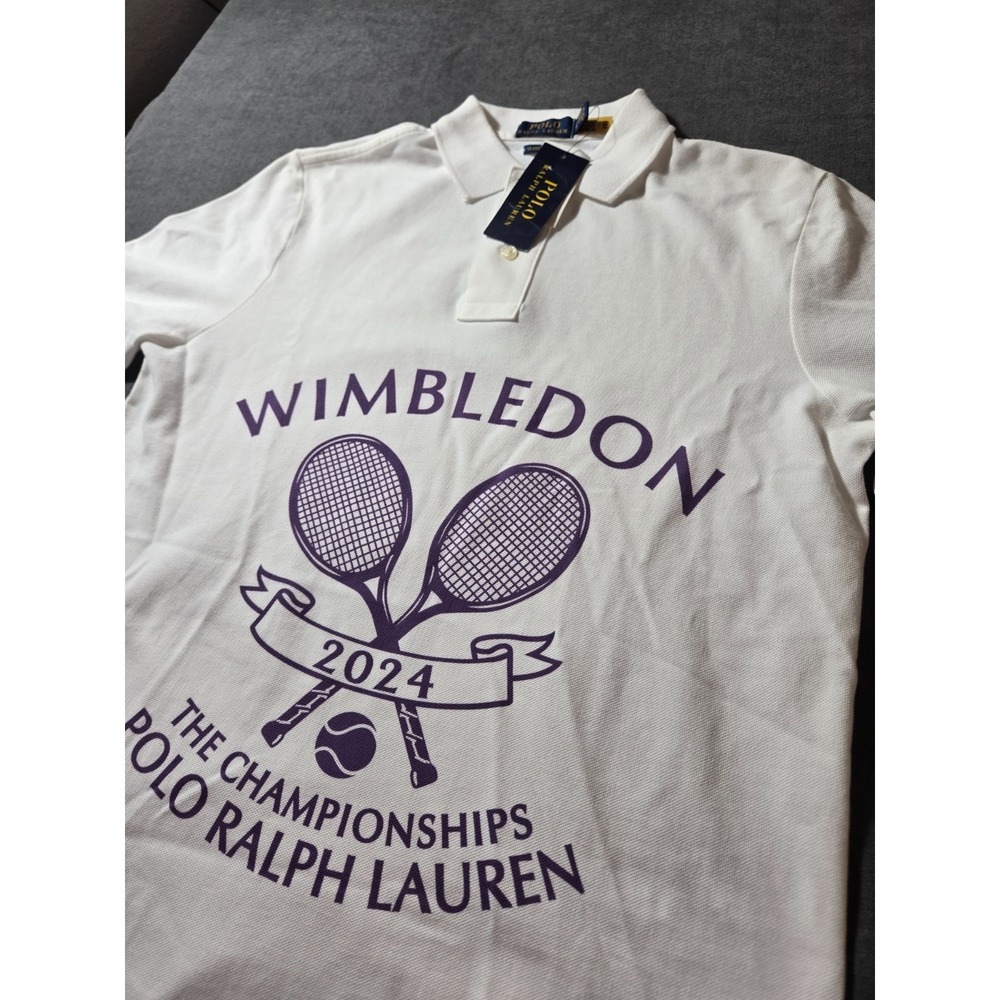 NWT Polo Ralph Lauren Shirt Mens Small Wimbledon Tennis Championship Graphic